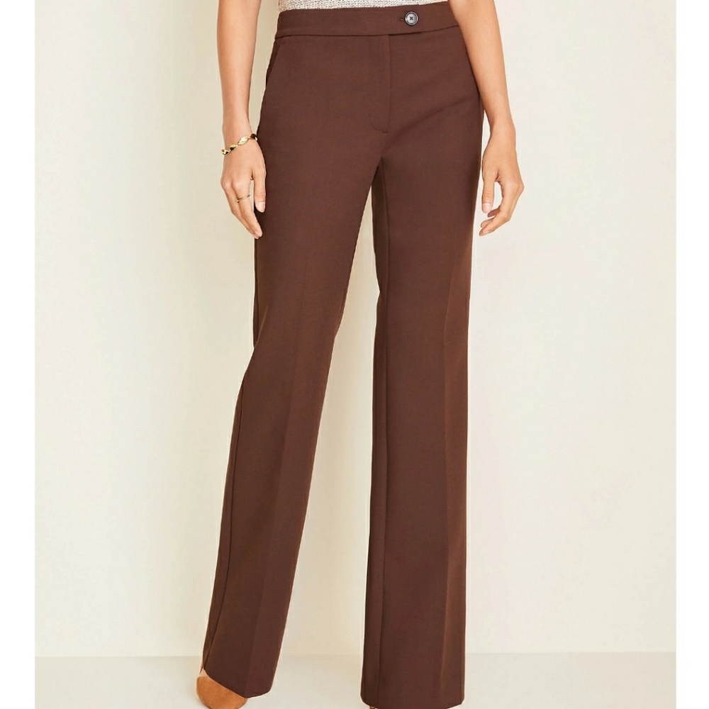 Anne Taylor MADISON HIGH WAIST TROUSER IN TRUE CH